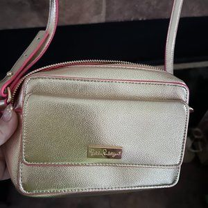 Lilly Pulitzer Cross Body Gold Bag